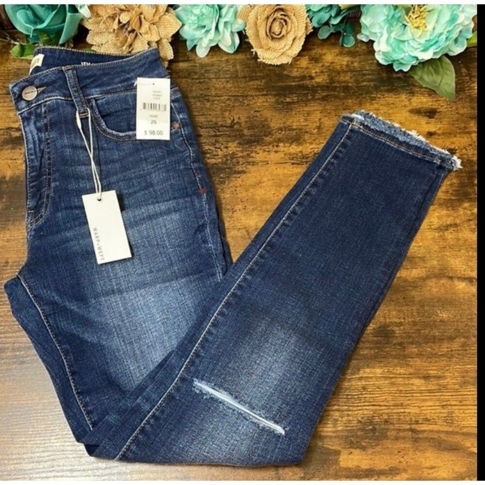 NWT Warp + Weft | JFK Skinny Jeans | Blue | Size 26